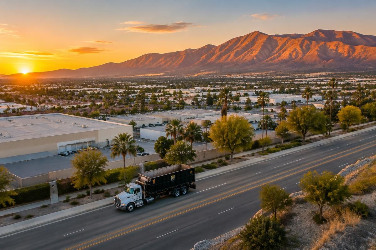 Roll-off dumpster truck serving Temecula, California